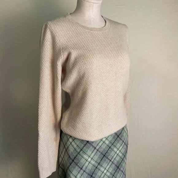 J. McLaughlin Wool/Cashmere Sweater. Cream. Size Med. - Picture 1 of 7
